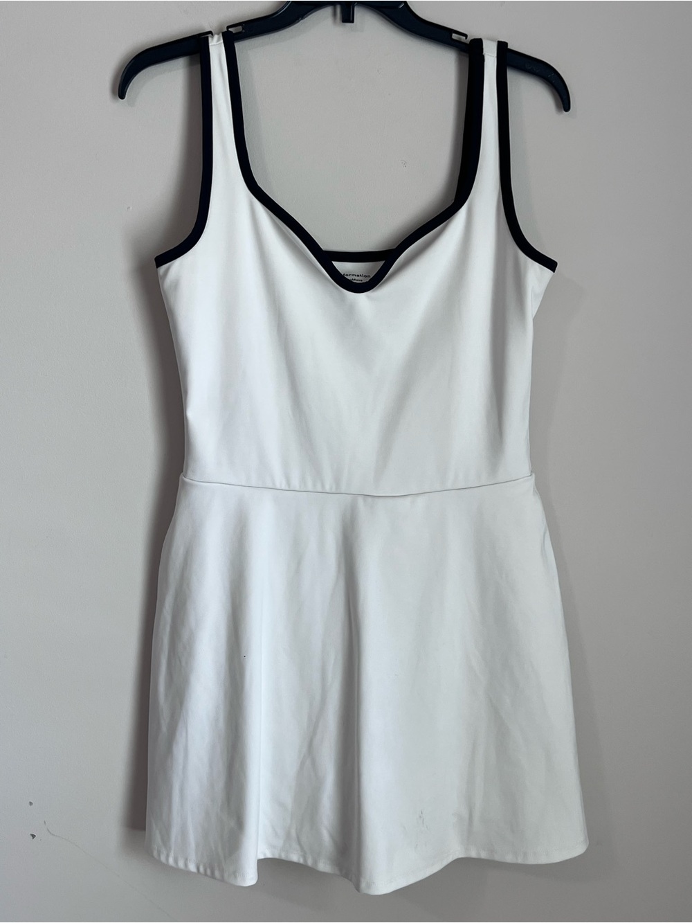 Reformation Athletic Tennis Dress Skort Ecomove Size Large Casual‎ White Mini
